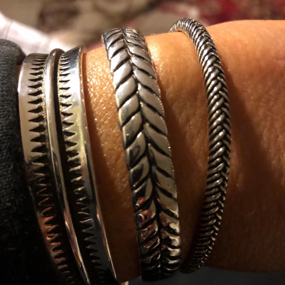 NEW Small Woven 925 Sterling Silver Bracelet - Picture 13 of 15